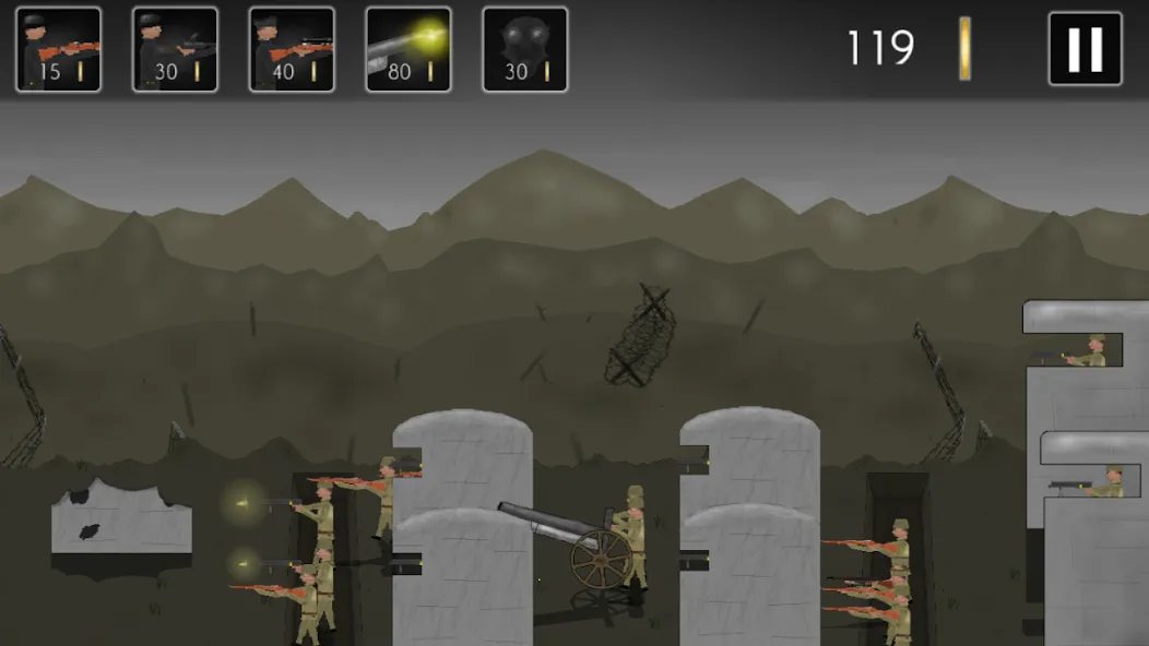 Trenches of Europe 2 MOD APK: Безлимитные деньги и оружие — скриншот 1
