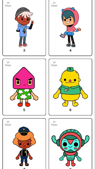 How to draw Toca взлом APK — Пошаговое рисование персонажей — скриншот 2 How to draw Toca взлом APK — Пошаговое рисование персонажей — скриншот 2