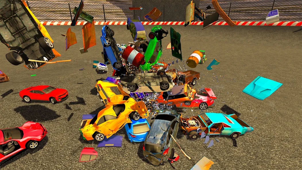 Demolition Derby Mad Car Crash мод на Андроид: Безлимитные деньги и топливо — скриншот 1 Demolition Derby Mad Car Crash мод на Андроид: Безлимитные деньги и топливо — скриншот 1