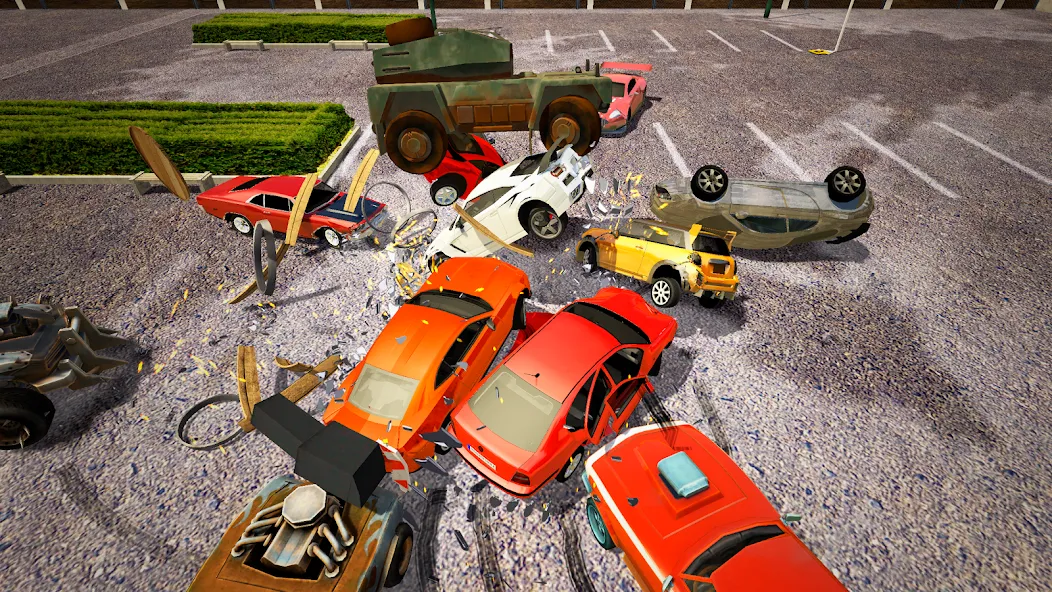 Demolition Derby Mad Car Crash мод на Андроид: Безлимитные деньги и топливо — скриншот 4 Demolition Derby Mad Car Crash мод на Андроид: Безлимитные деньги и топливо — скриншот 4