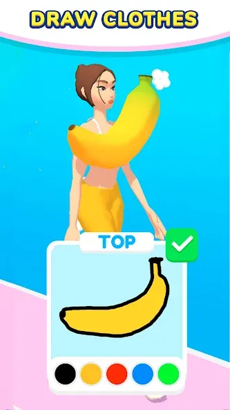 Draw Dress! взлом APK — Безлимитные монеты и все наряды — скриншот 5 Draw Dress! взлом APK — Безлимитные монеты и все наряды — скриншот 5