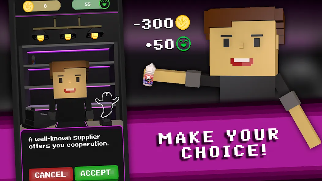 Скачать Vape Boss: Shop Simulator 3D — Безлимитные деньги и ресурсы — скриншот 1 Скачать Vape Boss: Shop Simulator 3D — Безлимитные деньги и ресурсы — скриншот 1