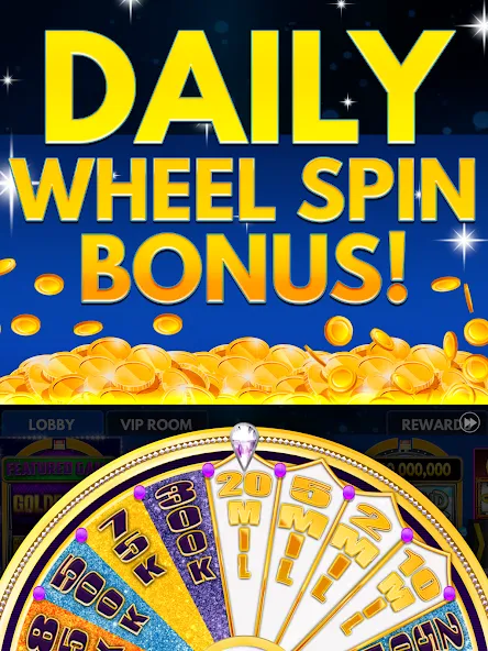 Spin Vegas Slots: Slot Games — взломанная версия, Много монет и бонусов — скриншот 3
