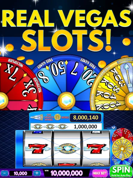 Spin Vegas Slots: Slot Games — взломанная версия, Много монет и бонусов — скриншот 4