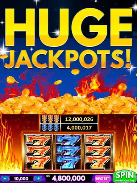 Spin Vegas Slots: Slot Games — взломанная версия, Много монет и бонусов — скриншот 5