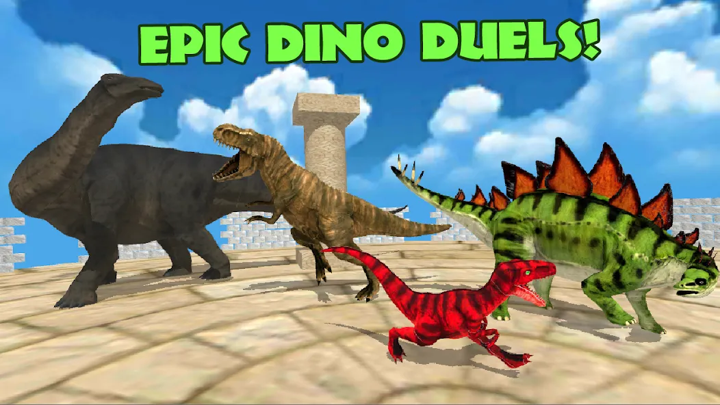 Dino Battle Arena Lost Kingdom — Много денег и все динозавры открыты, скачать мод APK — скриншот 3