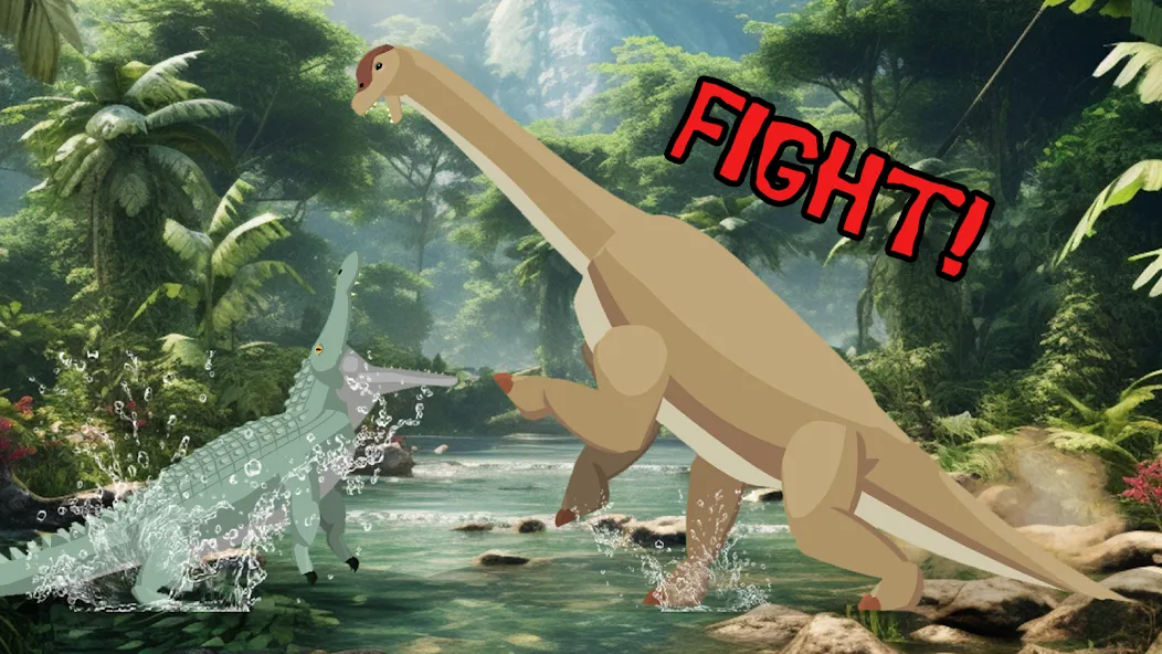 Скачать T-Rex Fights Dinosaurs — Безлимитное здоровье и урон — скриншот 3 Скачать T-Rex Fights Dinosaurs — Безлимитное здоровье и урон — скриншот 3
