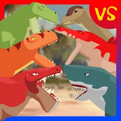 Скачать T-Rex Fights Dinosaurs — Безлимитное здоровье и урон
