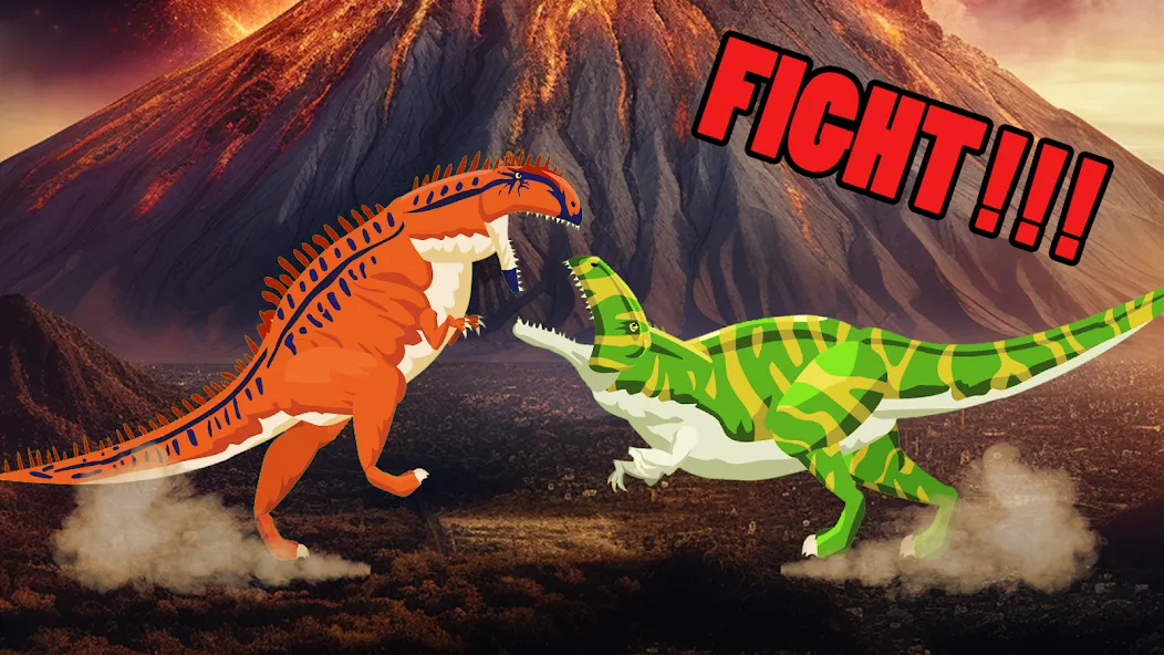 T-Rex Fights More Dinosaurs — скачать мод: Безлимитное здоровье и усиленная атака — скриншот 3