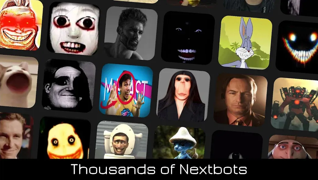 Nextbots Online: Sandbox на телефон — скачать мод: Бесконечные монеты и открыты все карты — скриншот 1