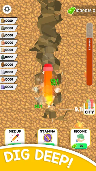 Pen Dig MOD APK: Безлимитные деньги и подсказки — скриншот 2