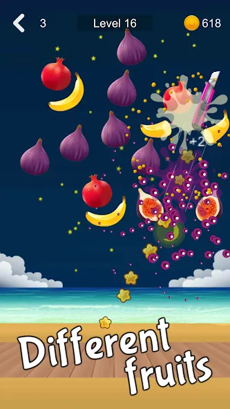 Fruit Sniper MOD APK скачать на Андроид — Безлимитные монеты и усиленное оружие — скриншот 4