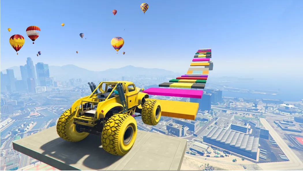 Скачать Monster Truck Car Game 3d Mod APK — Безлимитные деньги и топливо — скриншот 2