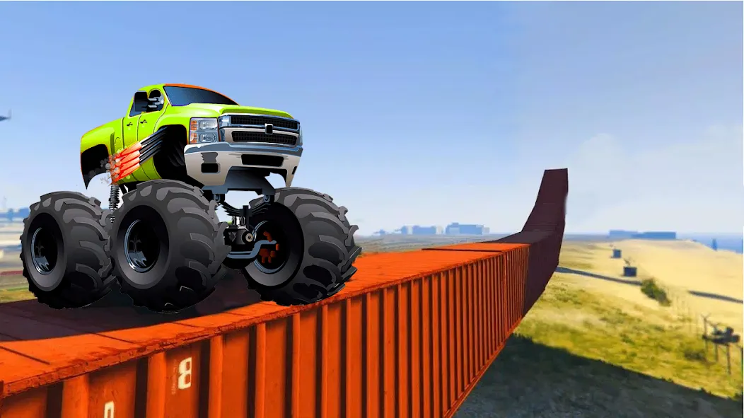 Скачать Monster Truck Car Game 3d Mod APK — Безлимитные деньги и топливо — скриншот 3