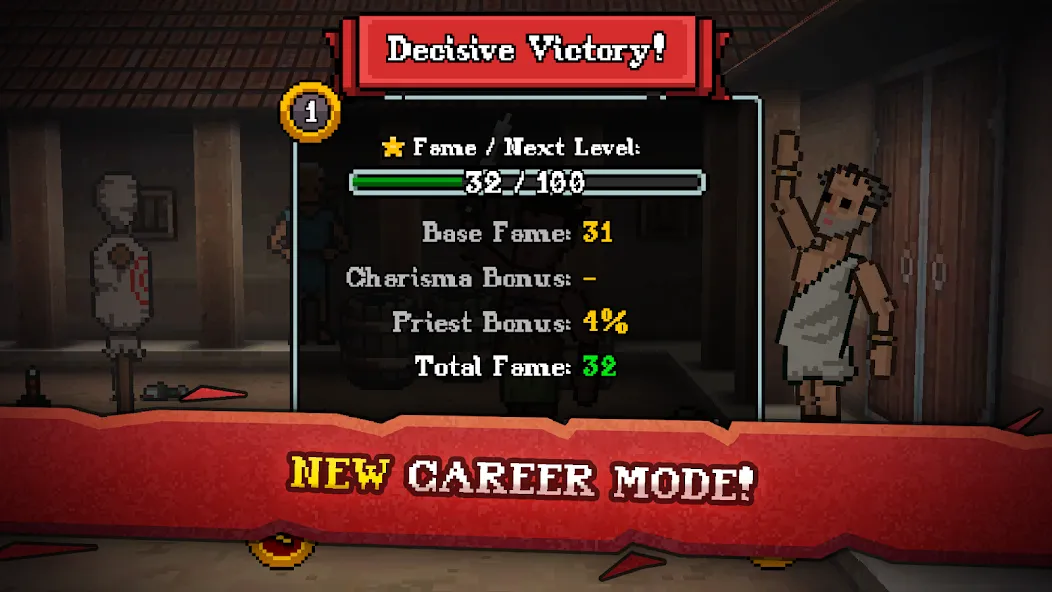 Gladihoppers - Gladiator Fight MOD APK: Безлимитные деньги и все оружие — скриншот 2