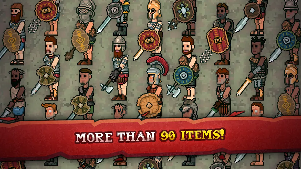 Gladihoppers - Gladiator Fight MOD APK: Безлимитные деньги и все оружие — скриншот 5