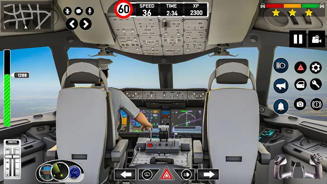 Plane Pilot Flight Simulator на телефон — скачать мод: Безлимитное топливо и все самолёты — скриншот 1 Plane Pilot Flight Simulator на телефон — скачать мод: Безлимитное топливо и все самолёты — скриншот 1
