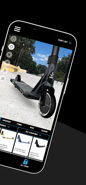 Мод Scooter 3D custom builder — Безлимитные деньги и все детали открыты, скачать APK — скриншот 2