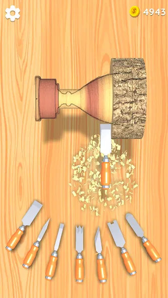 Скачать Wood Turning 3D - Carving Game Mod APK — Безлимитные деньги и все инструменты открыты — скриншот 2 Скачать Wood Turning 3D - Carving Game Mod APK — Безлимитные деньги и все инструменты открыты — скриншот 2