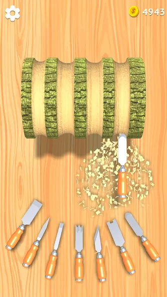Скачать Wood Turning 3D - Carving Game Mod APK — Безлимитные деньги и все инструменты открыты — скриншот 3 Скачать Wood Turning 3D - Carving Game Mod APK — Безлимитные деньги и все инструменты открыты — скриншот 3