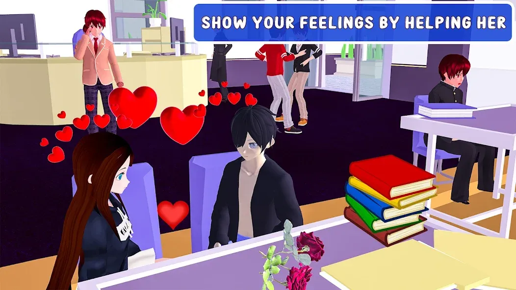 Скачать Anime High School Love Story мод — Романтические приключения без ограничений — скриншот 2 Скачать Anime High School Love Story мод — Романтические приключения без ограничений — скриншот 2