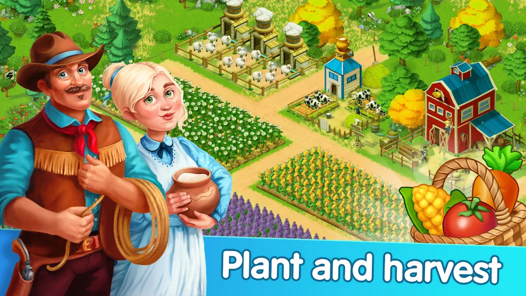 Homesteads: Dream Farm на телефон — скачать мод: Безлимитные деньги и ресурсы — скриншот 2 Homesteads: Dream Farm на телефон — скачать мод: Безлимитные деньги и ресурсы — скриншот 2