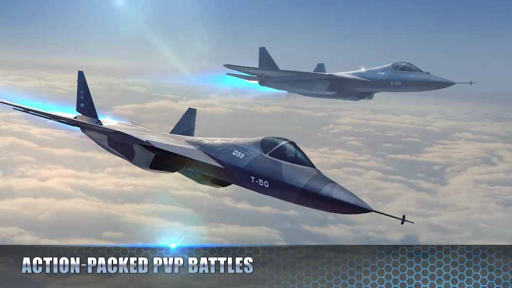 Modern Warplanes: PvP Warfare мод на Андроид: Безлимитные деньги и все самолёты — скриншот 1 Modern Warplanes: PvP Warfare мод на Андроид: Безлимитные деньги и все самолёты — скриншот 1