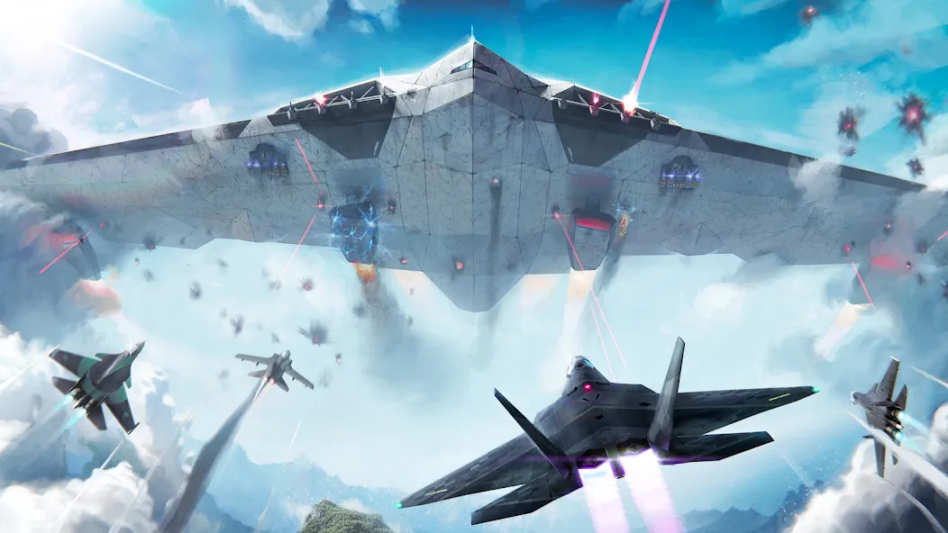 Modern Warplanes: PvP Warfare мод на Андроид: Безлимитные деньги и все самолёты — скриншот 2 Modern Warplanes: PvP Warfare мод на Андроид: Безлимитные деньги и все самолёты — скриншот 2