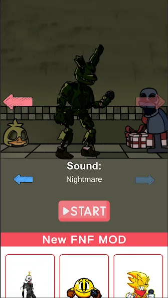 FNF Springtrap Mod Test взлом на Андроид — Тестируйте движения спрингтрапа — скриншот 2 FNF Springtrap Mod Test взлом на Андроид — Тестируйте движения спрингтрапа — скриншот 2
