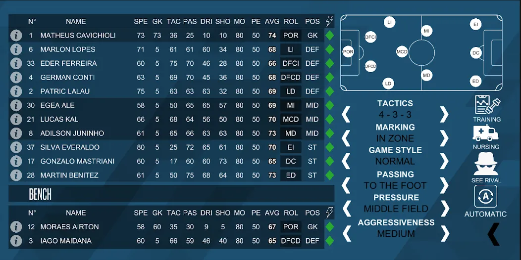 Mobile Football Manager — последняя версия с модом (Безлимитные деньги и энергия) — скриншот 2