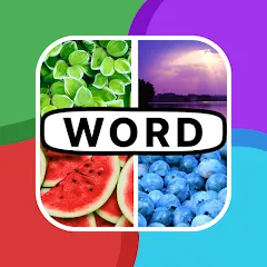 Скачать мод 4 Pics 1 Word: Guessing Games — Безлимитные подсказки и открыты все уровни
