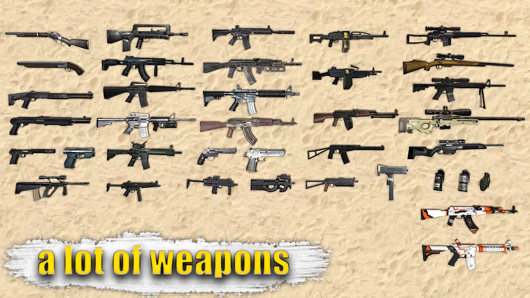 Special Forces Group 2 взломанный APK — Безлимитные деньги и оружие — скриншот 2