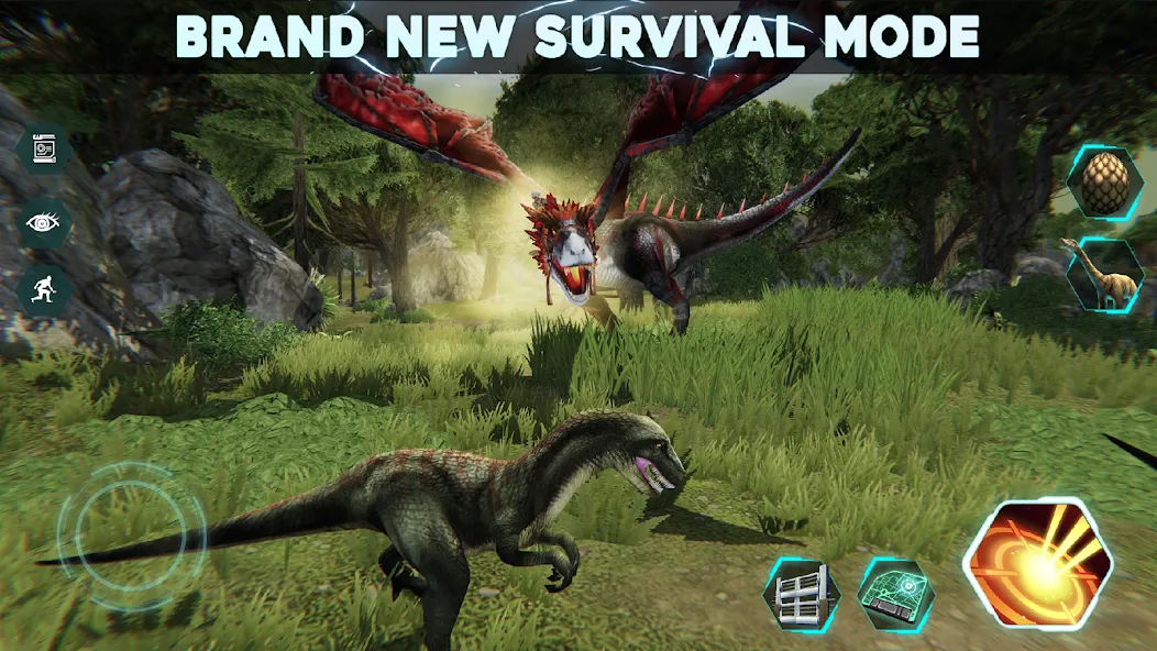 Dino Tamers - Jurassic MMO — взломанная версия, Безлимитные ресурсы и сильные динозавры — скриншот 5
