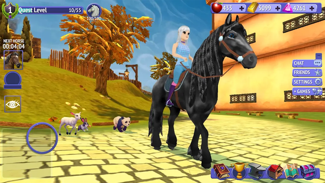 Скачать Horse Riding Tales - Wild Pony Mod APK — Бесконечные монеты и редкие лошади — скриншот 2