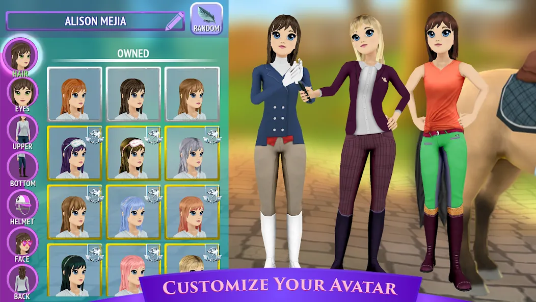 Скачать Horse Riding Tales - Wild Pony Mod APK — Бесконечные монеты и редкие лошади — скриншот 4