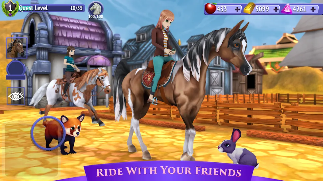 Скачать Horse Riding Tales - Wild Pony Mod APK — Бесконечные монеты и редкие лошади — скриншот 5