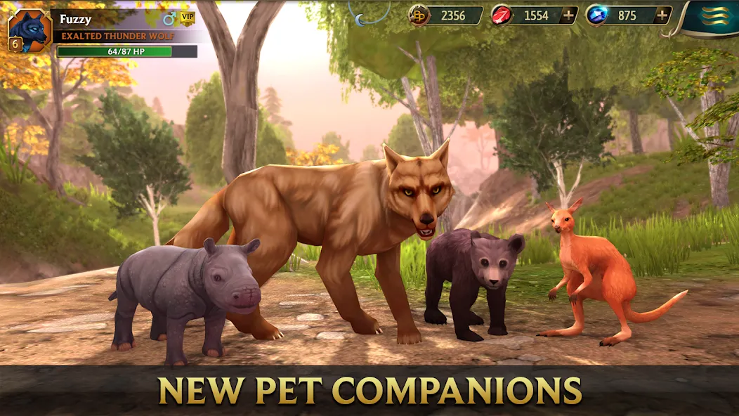 Wolf Tales - Wild Animal Sim (Мод: Много денег и всё открыто) — скачать на Андроид — скриншот 2 Wolf Tales - Wild Animal Sim (Мод: Много денег и всё открыто) — скачать на Андроид — скриншот 2