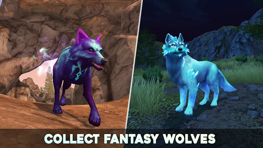 Wolf Tales - Wild Animal Sim (Мод: Много денег и всё открыто) — скачать на Андроид — скриншот 3 Wolf Tales - Wild Animal Sim (Мод: Много денег и всё открыто) — скачать на Андроид — скриншот 3