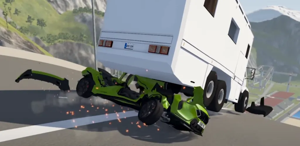 Мод Realistic Car Crash Simulator — Безлимитные деньги и открыты все машины, скачать APK — скриншот 3