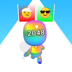 Скачать Man Runner 2048: Run and Merge на Андроид с модом — Безлимитные монеты и усиленные персонажи