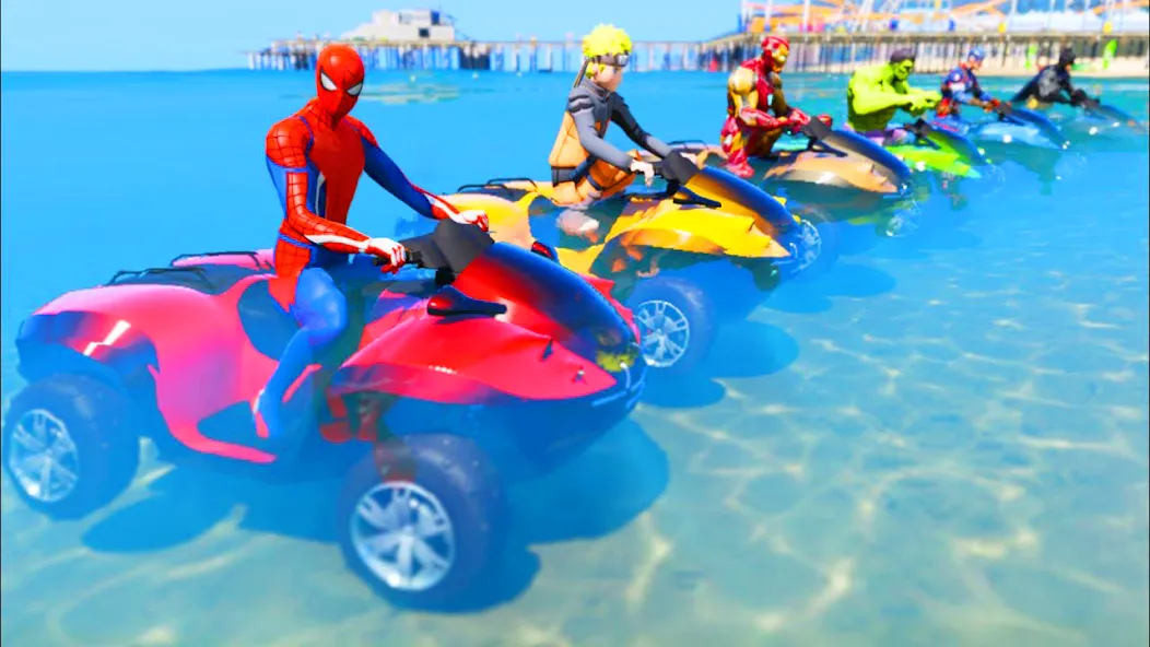 ATV Quads Bike Stunt Racing 3D — последняя версия с модом (Безлимитные деньги и все трассы открыты) — скриншот 2