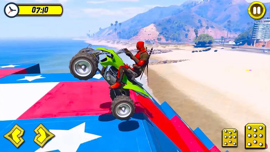 ATV Quads Bike Stunt Racing 3D — последняя версия с модом (Безлимитные деньги и все трассы открыты) — скриншот 4