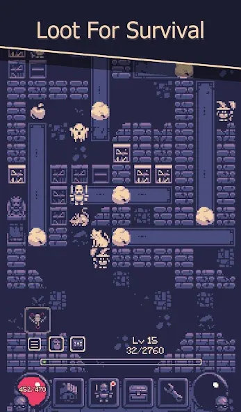OneBit Adventure (Roguelike] — скачать мод: Безлимитное здоровье и мощное снаряжение — скриншот 2