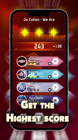 Мод Dash'n'Beat - EDM Rhythm game — Безлимитные деньги и все уровни открыты, скачать APK — скриншот 4
