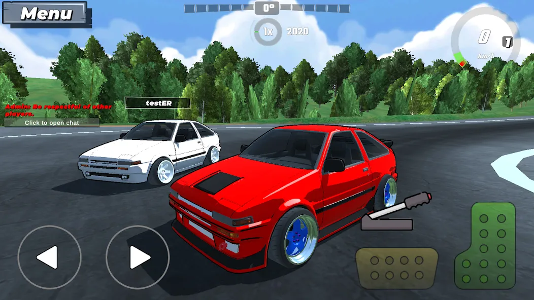 Drift King: Online взлом на Андроид — Безлимитные деньги и все машины — скриншот 1
