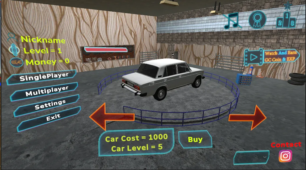 Мод Extreme Car Drift - car racing — Безлимитные деньги и топливо, скачать APK — скриншот 1