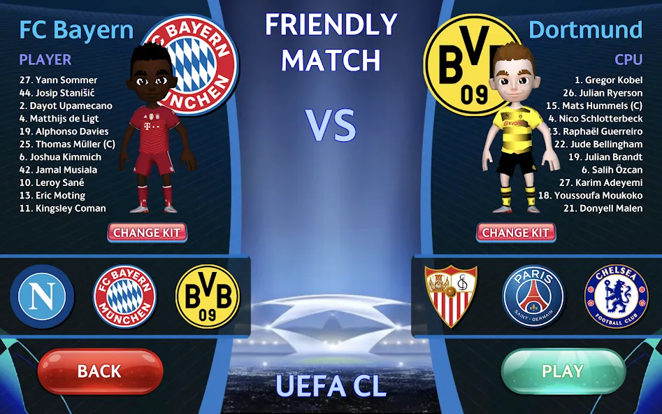 Скачать Champions League - UEFA Game бесплатно — Безлимитные деньги и открыты все уровни — скриншот 1 Скачать Champions League - UEFA Game бесплатно — Безлимитные деньги и открыты все уровни — скриншот 1