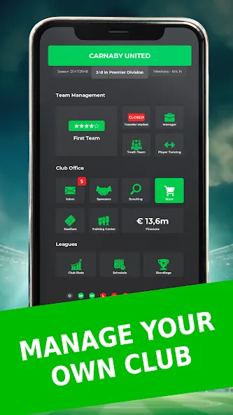 Скачать Club Boss - Soccer Game Mod APK — Безлимитные деньги и ресурсы — скриншот 4 Скачать Club Boss - Soccer Game Mod APK — Безлимитные деньги и ресурсы — скриншот 4