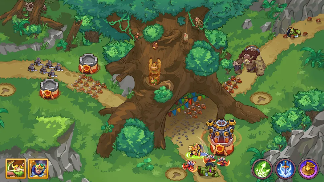 King of Defense 2: Epic TD (Мод: Много денег и все открыто) — скачать на Андроид — скриншот 2