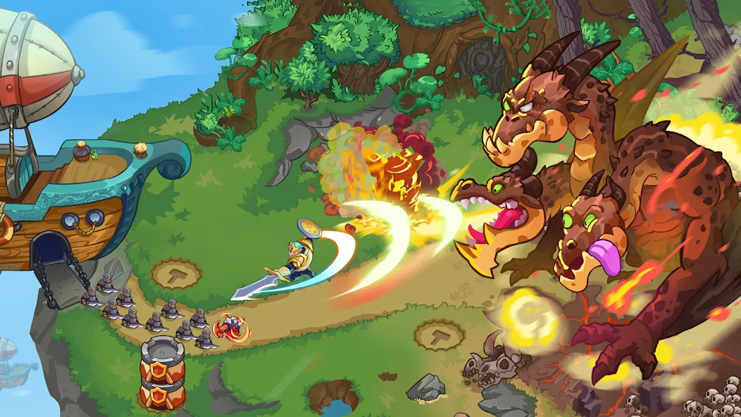 King of Defense 2: Epic TD (Мод: Много денег и все открыто) — скачать на Андроид — скриншот 3